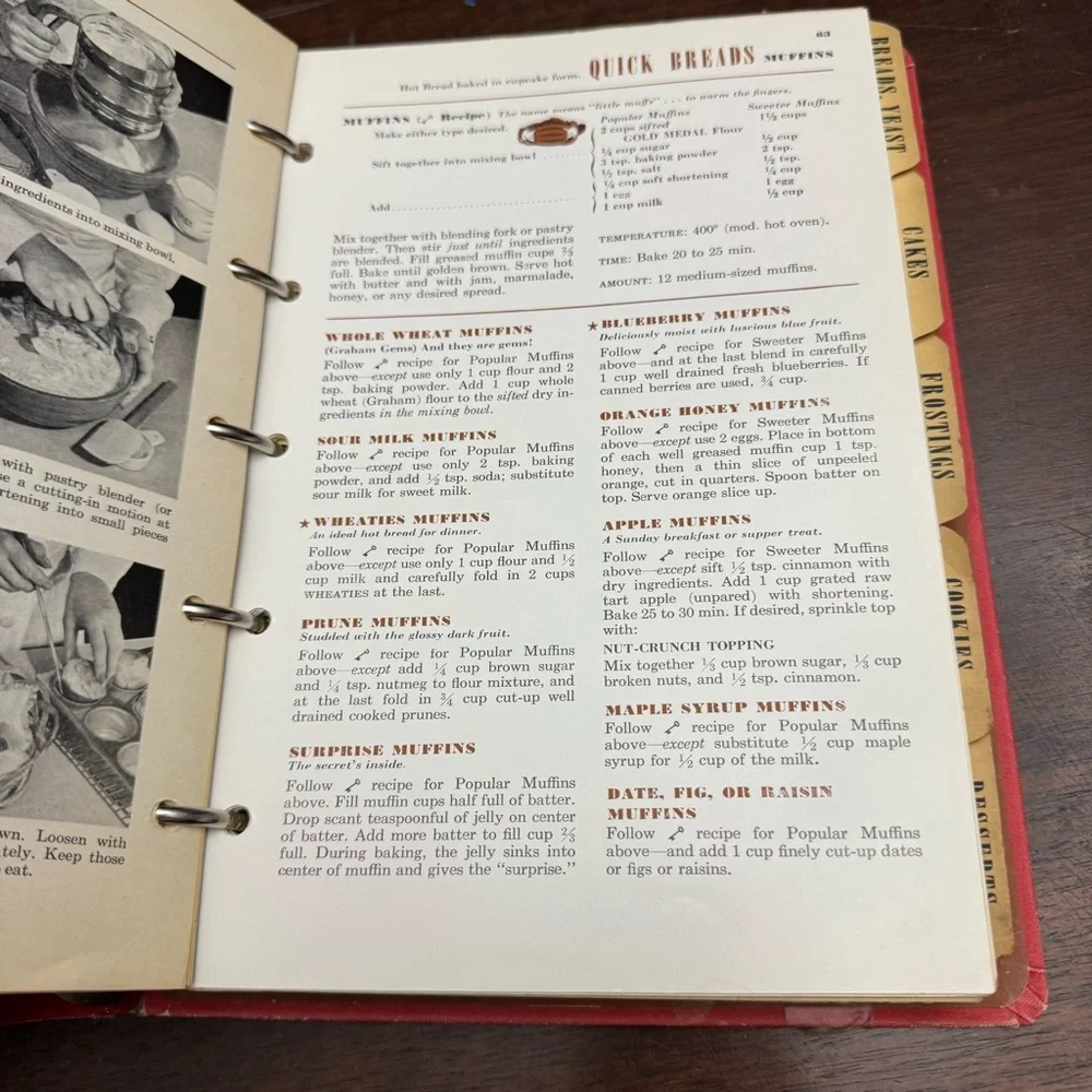 Vintage Betty Crockers Picture Cookbook 1950s